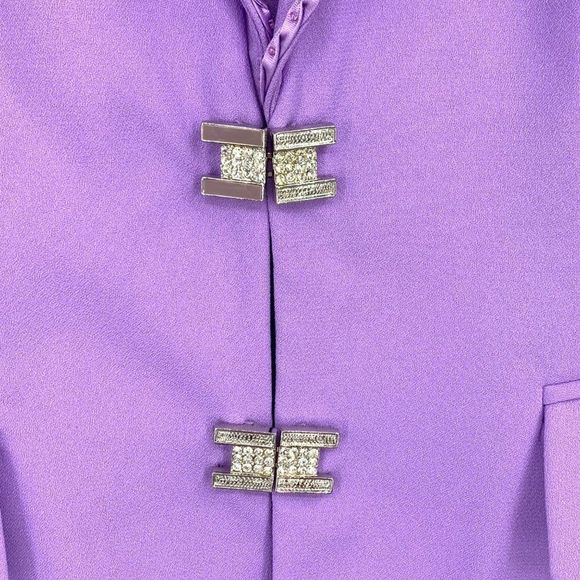 Katherine Kay Ltd Violet Evening Blazer Special Event Size 14 2371 Womens EUC - Picture 4 of 11